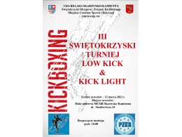 III Świętokrzyski Turniej Kickboxingu Low Kick&Kick Light_13.03.2021_Skarżysko Kamienna