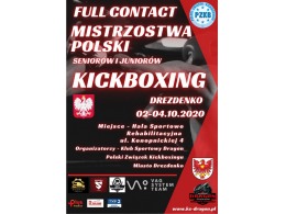 MP Seniorów i Juniorów w kickboxingu w formule Full Contact_02-04.10.2020 - Drezdenko + Oświadczenie Covid19